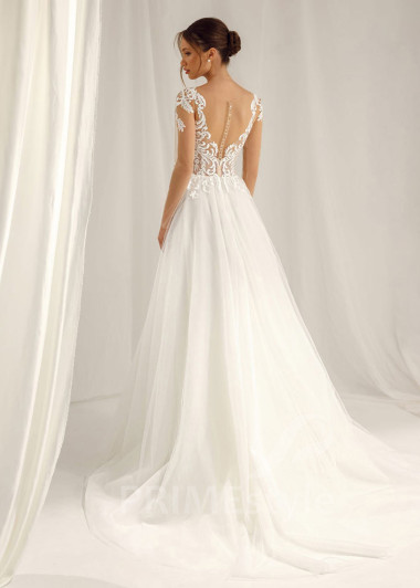 Elegantné tylové svadobné šaty Liza - primestyle.sk