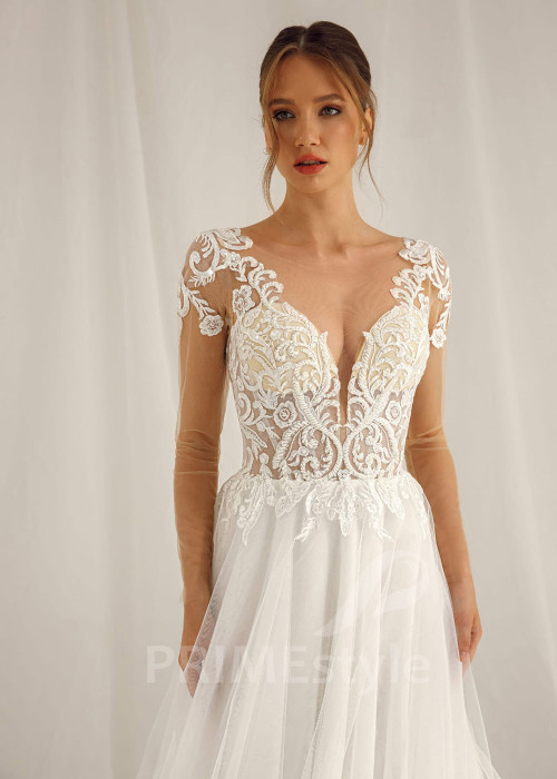 Elegantné tylové svadobné šaty Liza