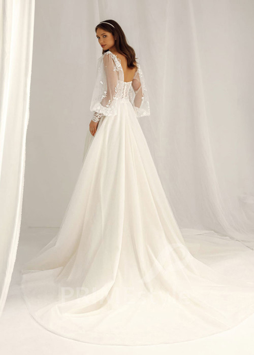 Luxusné čipkované svadobné šaty Megan