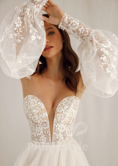 Luxusné čipkované svadobné šaty Megan - primestyle.sk