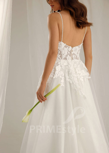 Elegantné kvetované svadobné šaty Milla - primestyle.sk