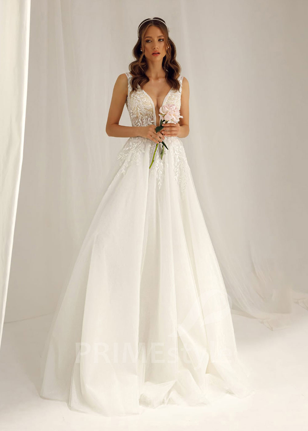 Luxusné čipkované svadobné šaty Mira