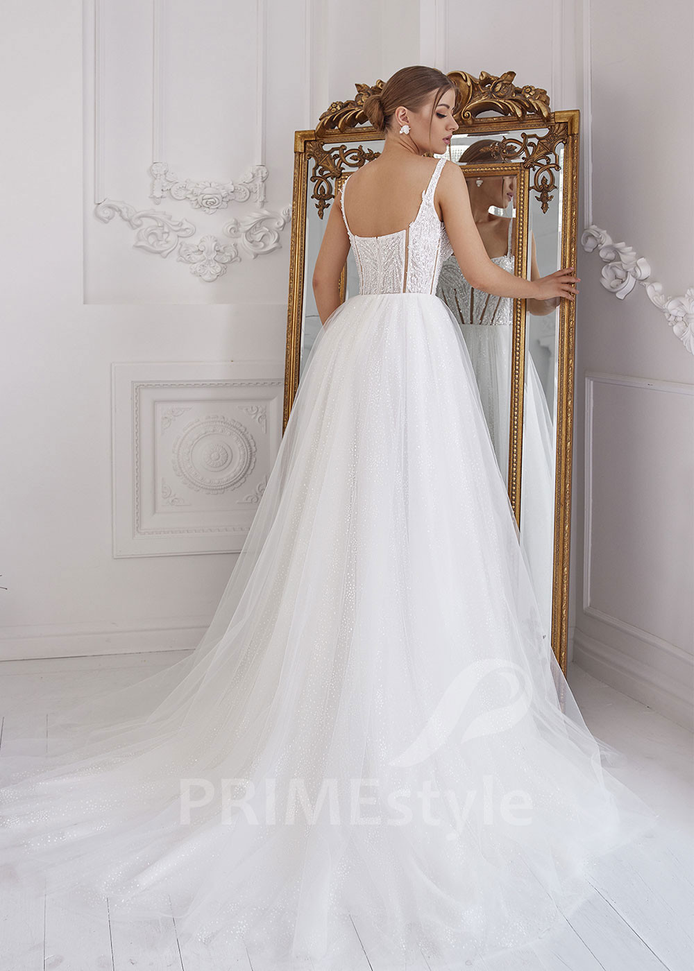 Elegantné tylové svadobné šaty RS803