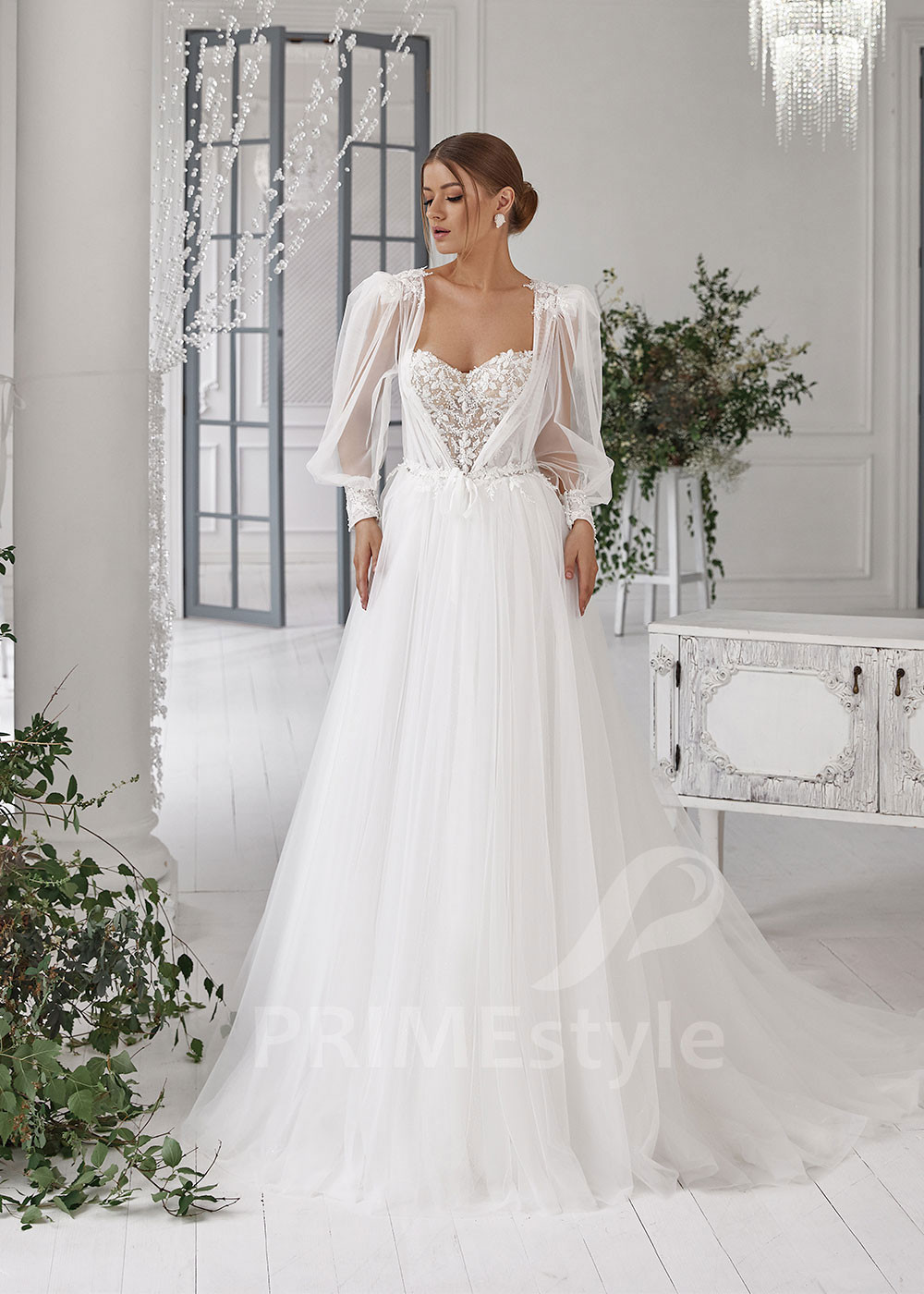 Luxusné tylové svadobné šaty RS804