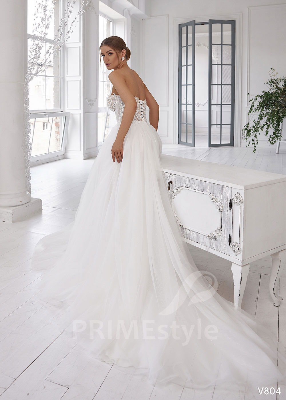 Luxusné tylové svadobné šaty RS804