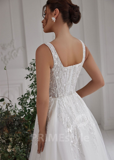 Extravagantné trblietavé svadobné šaty RS805 - primestyle.sk