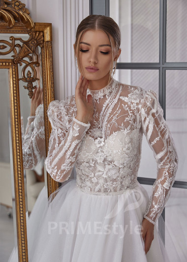 Luxusné tylové svadobné šaty RS809 - primestyle.sk