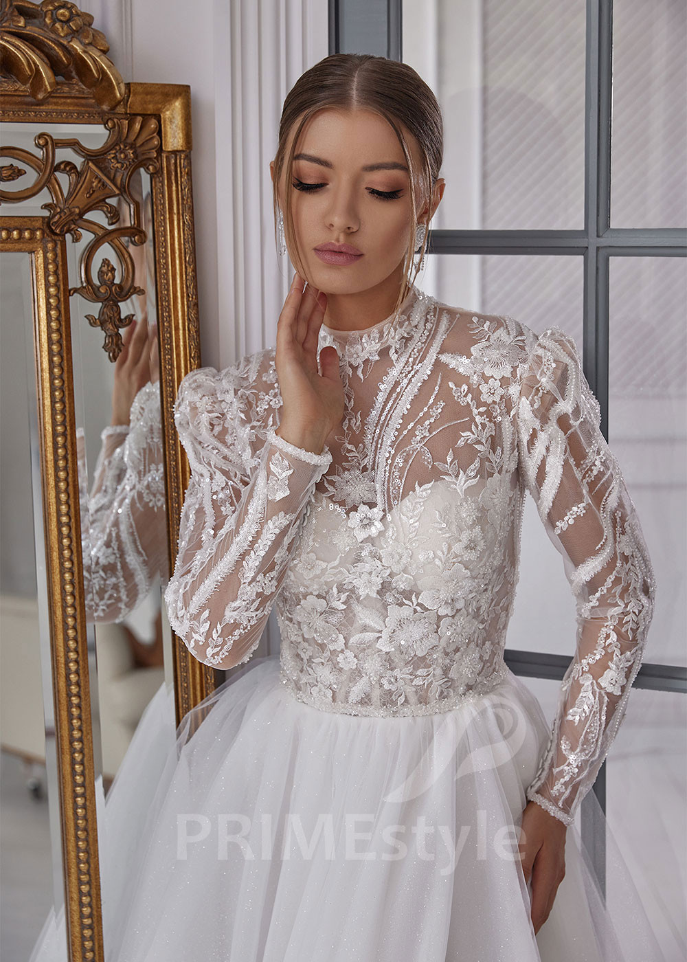 Luxusné tylové svadobné šaty RS809