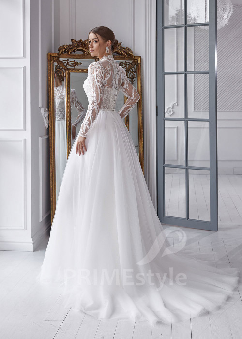 Luxusné tylové svadobné šaty RS809