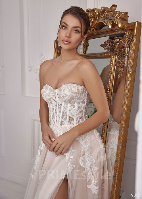 Luxusné extravagantné svadobné šaty RS812