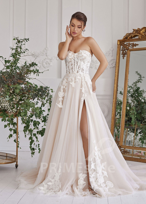 Luxusné extravagantné svadobné šaty RS812