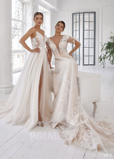 Luxusné romantické svadobné šaty RS813 - primestyle.sk