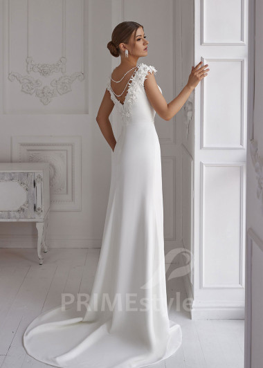 Jednoduché minimalistické svadobné šaty RS815 - primestyle.sk