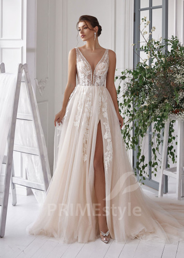 Luxusné extravagantné svadobné šaty RS816