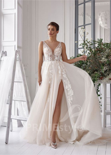 Luxusné extravagantné svadobné šaty RS816 - primestyle.sk