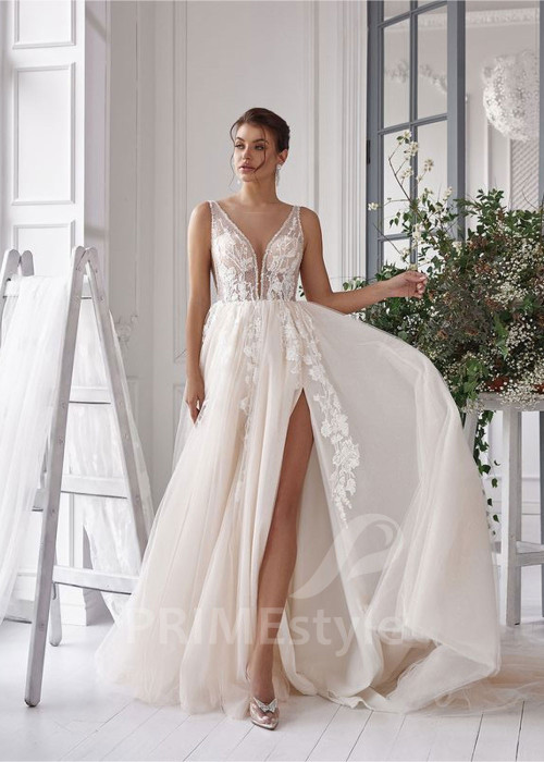 Luxusné extravagantné svadobné šaty RS816