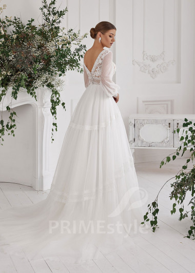 Elegantné boho svadobné šaty RS818 - primestyle.sk