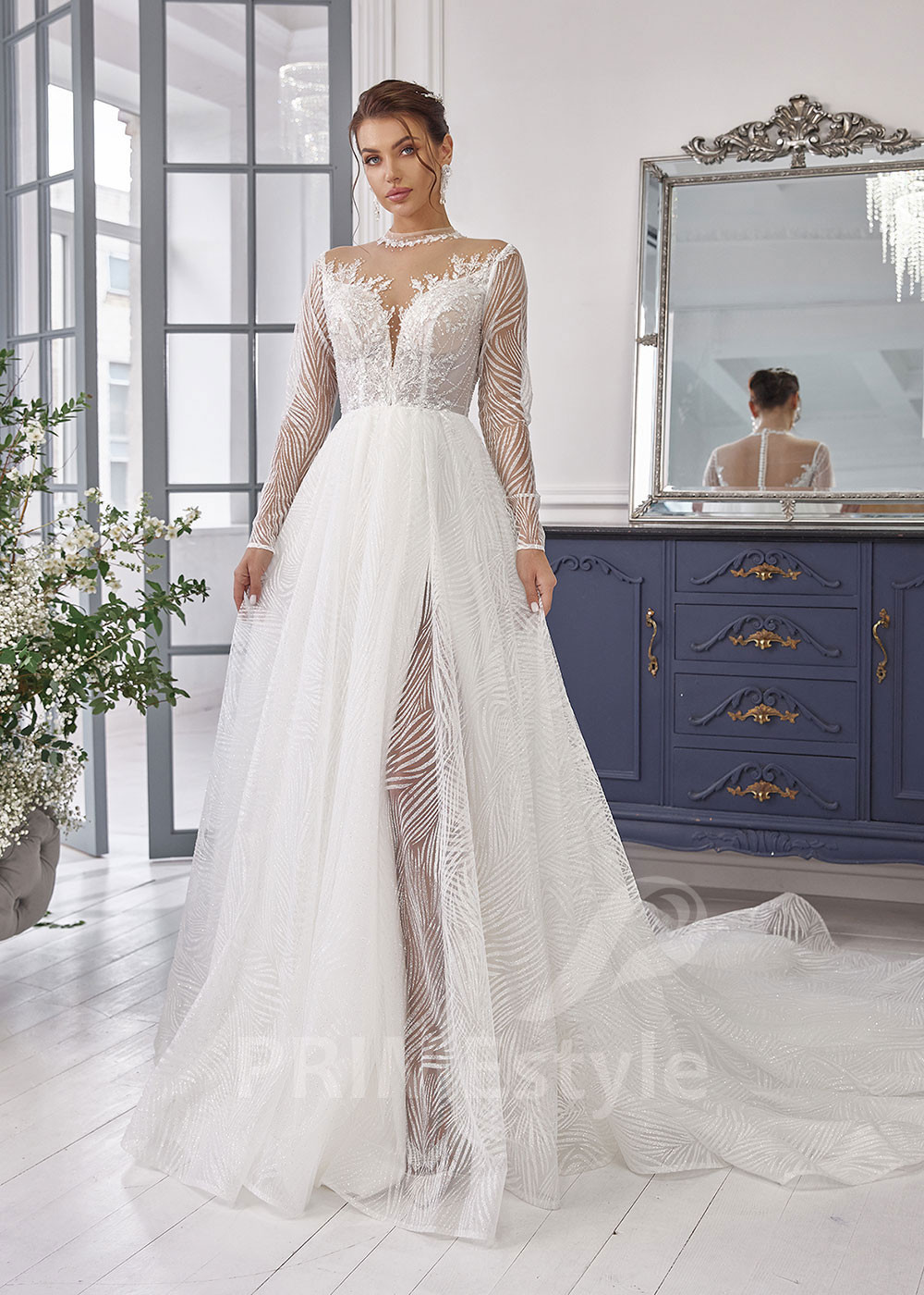 Luxusné tylové svadobné šaty RS820