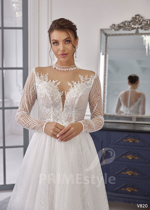 Luxusné tylové svadobné šaty RS820