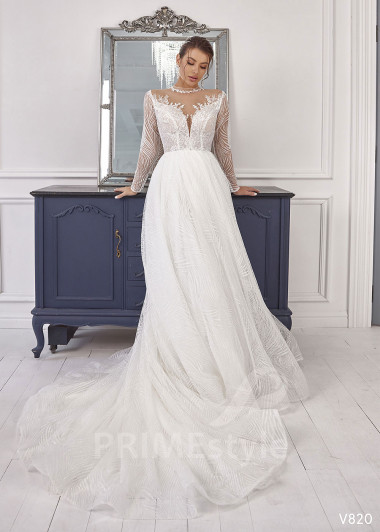 Luxusné tylové svadobné šaty RS820 - primestyle.sk