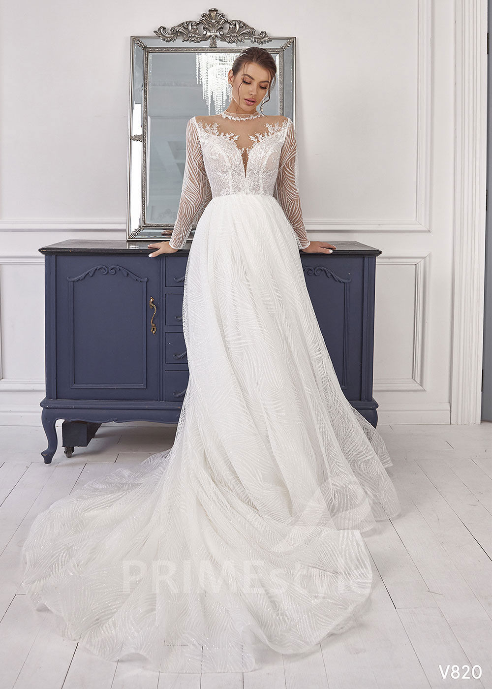 Luxusné tylové svadobné šaty RS820