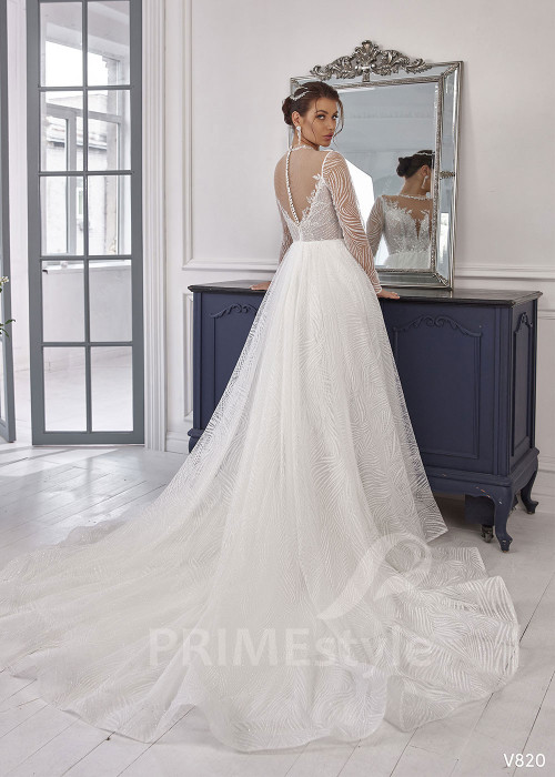 Luxusné tylové svadobné šaty RS820