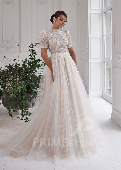 Luxusné princeznovské svadobné šaty RS821