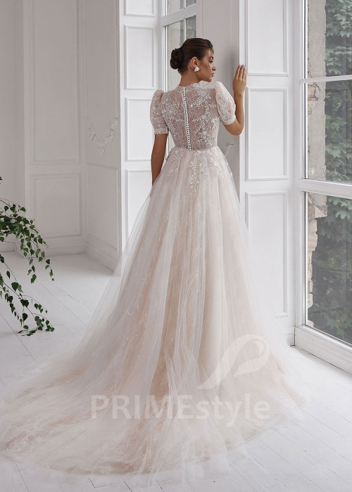 Luxusné princeznovské svadobné šaty RS821