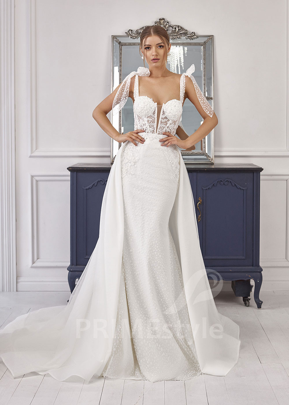 Extravagantné sexy svadobné šaty RS824