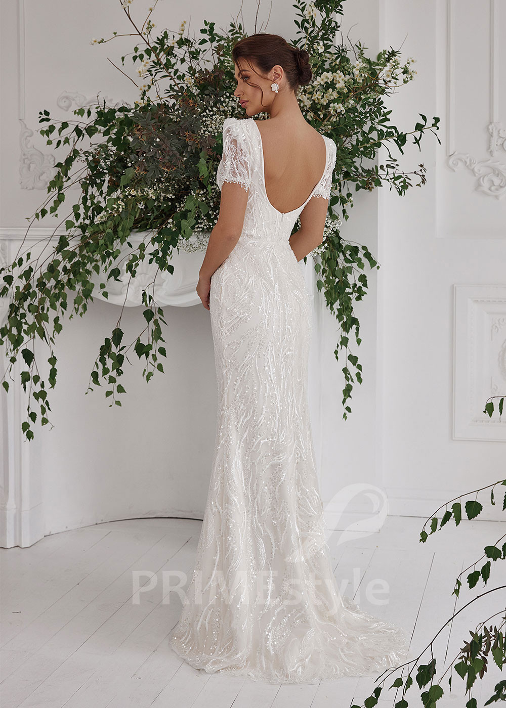 Luxusné úzke svadobné šaty RS825