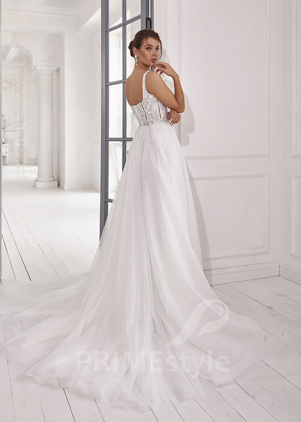 Extravagantné sexy svadobné šaty RS826