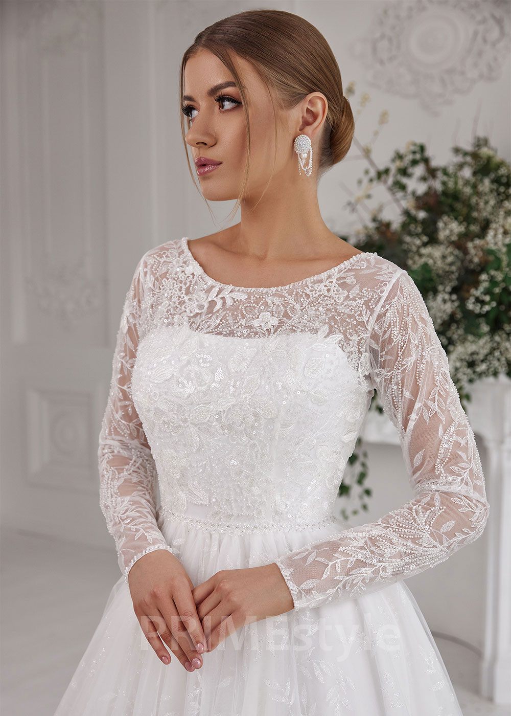 Elegantné princeznovské svadobné šaty RS827