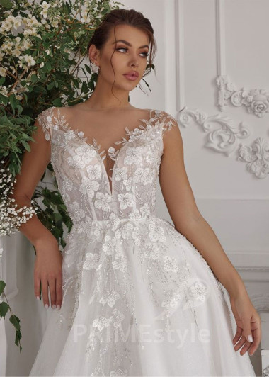 Elegantné princeznovské svadobné šaty RS830 - primestyle.sk