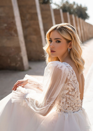 Luxusné princeznovské svadobné šaty EMS168 - primestyle.sk