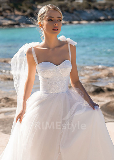 Jednoduché minimalistické svadobné šaty EMS170 - primestyle.sk