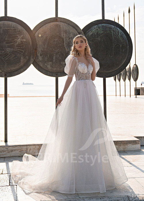 Luxusné princeznovské svadobné šaty EMS176