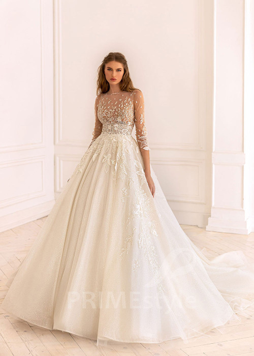 Luxusné princeznovské svadobné šaty BS004