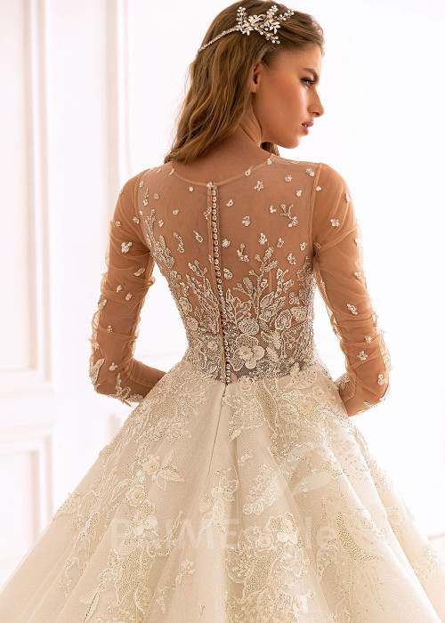 Luxusné princeznovské svadobné šaty BS004