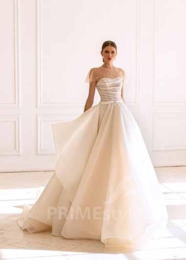 Luxusné extravagantné svadobné šaty BS012