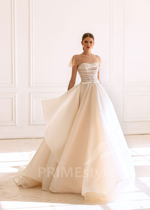 Luxusné extravagantné svadobné šaty BS012