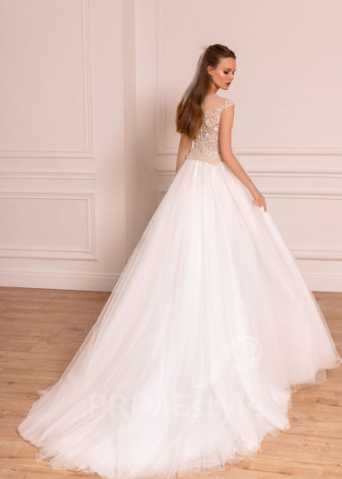 Extravagantné princeznovské svadobné šaty BS017 - primestyle.sk