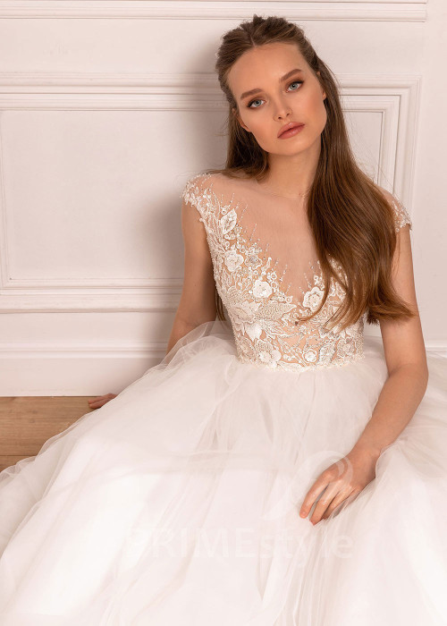 Extravagantné princeznovské svadobné šaty BS017