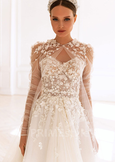 Luxusné romantické svadobné šaty BS019 - primestyle.sk