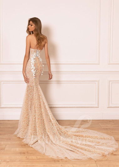 Luxusné extravagantné svadobné šaty BS020 - primestyle.sk