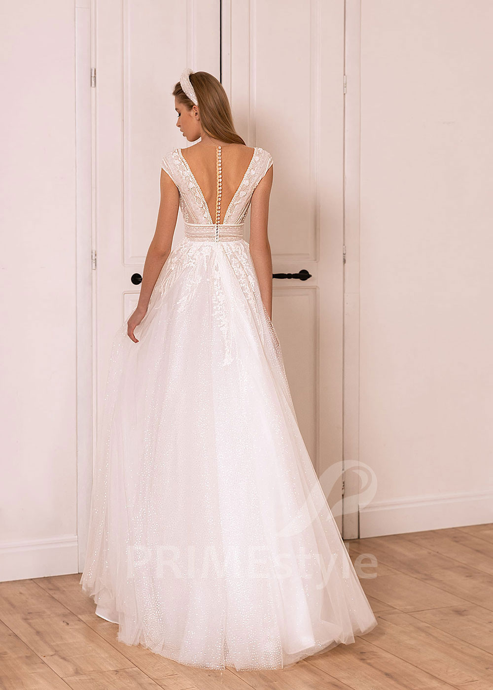 Luxusné BOHO svadobné šaty BS023