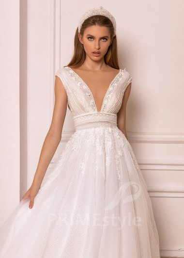 Luxusné BOHO svadobné šaty BS023 - primestyle.sk