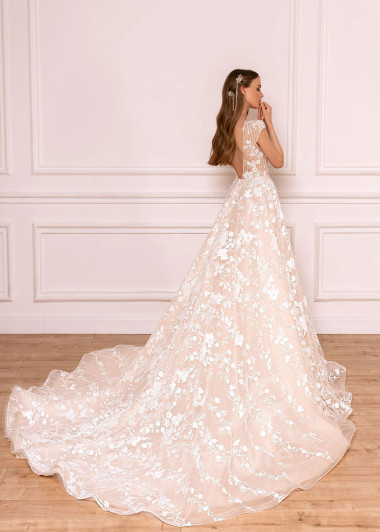 Luxusné celočipkované svadobné šaty BS030 - primestyle.sk