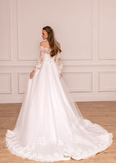 Luxusné čipkované svadobné šaty BS037 - primestyle.sk