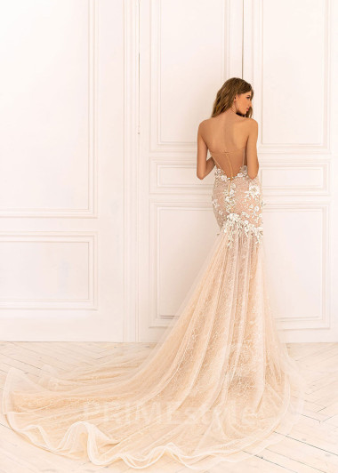 Luxusné úzke svadobné šaty BS038 - primestyle.sk