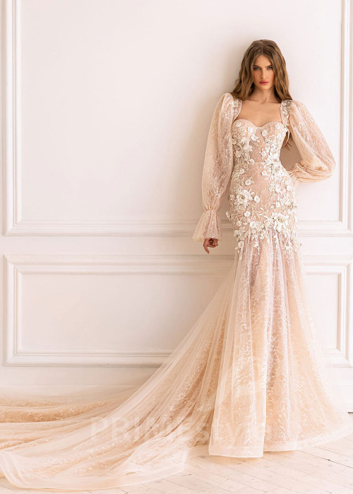 Luxusné úzke svadobné šaty BS038